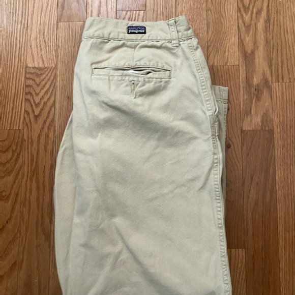 Patagonia 100% Organic Cotton Men's Duck Pants - Khaki 35x30 - Picture 3 of 4